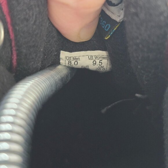 Vans | SK8-HI MTE-2 red leopard print colorful outdoor sporty sneakers | WMS 9.5 - Picture 5 of 10